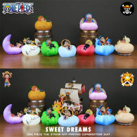 Lámpara De Noche Anime One Piece Luffy Zoro Sanji Figura De Acción LED Suave Para Dormitorio Regalo Para Niños Tamaño 12cm - details 1