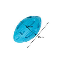 Juguetes Para Perros Bola De Rugby De Goma Resistente Al Desgaste Juguete Interactivo Para Morder Al Aire Libre Promueve La Vocalización Y El Dientesamiento - details 5