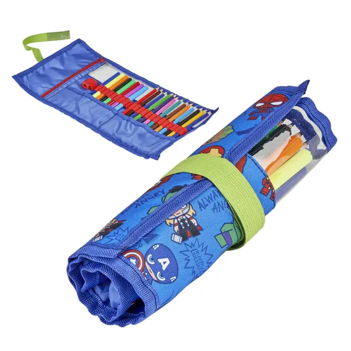 Cerda Estuche Escolar Con Accesorios the Avengers Capitán América Azul (22 Pcs) - 1