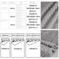 NQT Juego de Sábanas Jacquard Termica 3 o 4 Piezas para Cama - Sábanas para Invierno Polar Cama Individual | Bajera Ajustable, Encimera de  y Funda Almohada 90cm 135cm 150cm - details 0