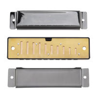 Harmonica Blues De 10 Agujeros 20 Aros Para Principiantes Con Placa De Arcilla De Cobre Marrón / Negro Regalo De Órgano De Bocina - details 22