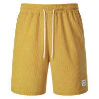 Nuevos Pantalones Cortos De Corduroy Para Hombre Verano Color Sólido Con Cordones Estilo Casual Cierre De Cordón Talla Media - details 66