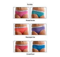 Pack 2 Bragas Niña Cintura Elastica Con Goma Ancha Don Algodón 0072 - details 0