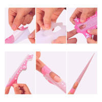 50Pcs Formas De Uñas Extra Largas Rosa Para Extensión De Uñas UV Gel Adhesivo Papel Herramientas De Manicura - details 4