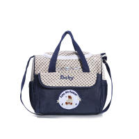 Bolso De Diaper Multifuncional De Un Hombro Con Estampado De Dibujos Animados Ligero Y Portátil Para Mamá Bolsa HOBOS De Medio Tamaño Con Cierre De Cremallera - details 3
