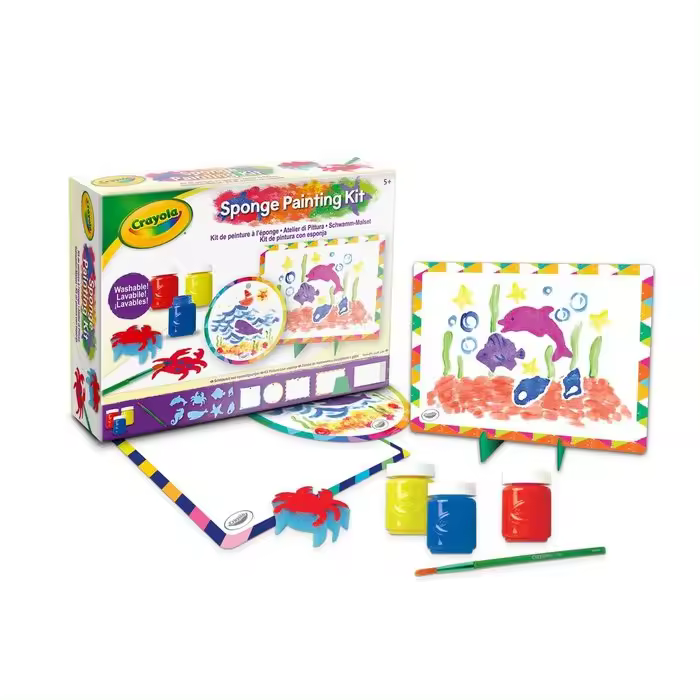 CRAYOLA JUEGO MIS PRIMERAS CREACIONES SET TALLER DE PINTURA JUEGOS EDUCATIVOS 26x6x19 Cms. - 1