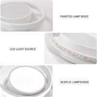 2PCS Lámpara de techo LED de Aluminio Doble Redondo Blanco 32W 27*22*6 Luz Blanca 220V 6500K - details 1