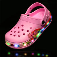 Zapatillas De Playa LED Para Niños Verano Zapatillas De Suela Planas Transpirables Con Luces Fluviadoras Para Niños Y Niñas Tallas 14-21 - details 6