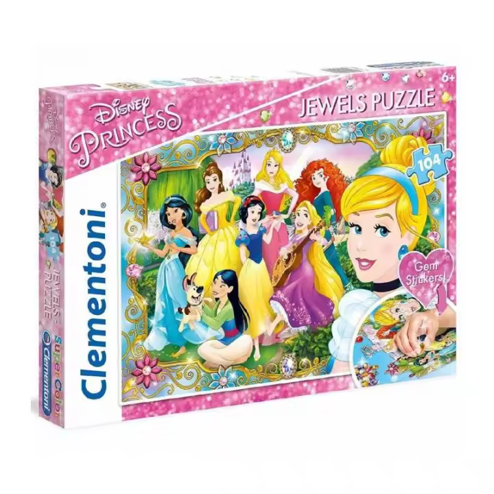 PUZZLE JOYAS PRINCESS 104 PIEZAS DE CLEMENTONI - 1
