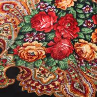 Chal Mujer Vintage Floral – Mantón Etnico de Poliéster con Flecos, Cálido y Ligero 120g/m², Ideal para Otoño Invierno – Accesorio Casual y Elegante para Mujer - details 2