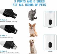 Molinillo de uñas para perros, cortaúñas Silent Groom Pro, nuevo cortaúñas eléctrico para perros para molinillos de uñas para perros recargables, molinillo de uñas para mascotas Poochie, herramienta de aseo para patas de mascotas (1 unidad) - details 3