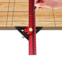 Regla De Scribe Precision Carpentry Aluminio T-Type Dibujo Layout Marca Gauge Para Carpintería Y Trabajo Con Madera 300/400mm - details 1
