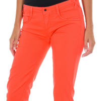 MET-Pantalon Tejano Largo de tejido elástico 10DBF0548-G291 para Mujer