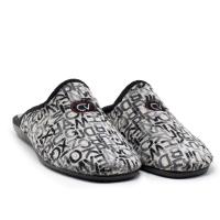 Zapatillas de estar por casa hombre CABRERA 9625/23 CHINELA LETRAS NEGRO 30101 23I - details 0