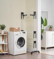 X-Tendedero de Ropa Vertical Plegable con Ruedas, Tendedero de 4 Niveles de Metal, Ideal para Interiores y Exteriores, Ahorra Espacio, Perchero de Ropa Portátil para Hogar, Balcón o Lavadero - details 4