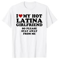 Camiseta De Algodón Para Hombre Con Estampado 'I Love My Hot Latina Girlfriend' Estilo Callejero Casual Regalo De San Valentín - details 1