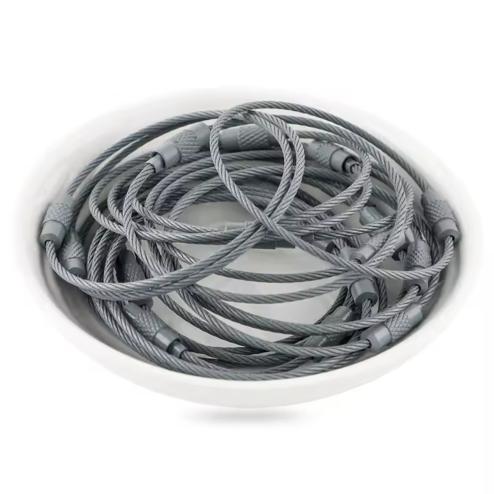 10Pcs Etiquetas De Equipaje En Acero Inoxidable Colorido Clip De Hilo Duradero Fácil De Instalar Ideal Para Viajes Y Fabricación De Joyas - 1