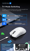 Ratón Attack Shark X11 Ligero Con PAW3311 Para Juegos De E-sports Bluetooth Inalámbrico Carga RGB Bajo Y 7 Botones - details 7