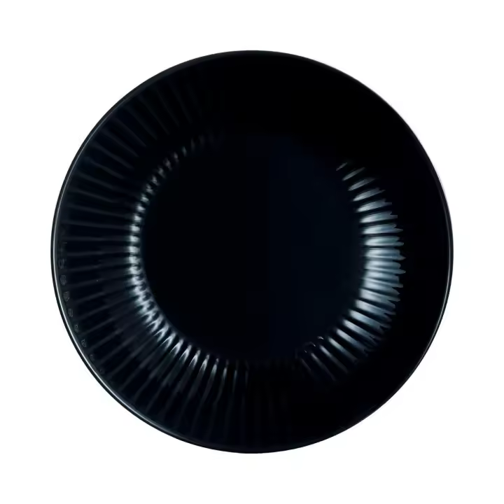 Plato Hondo Luminarc Cottage de Vidrio Negro Brillo 20CM - Fabricado en Francia - 1
