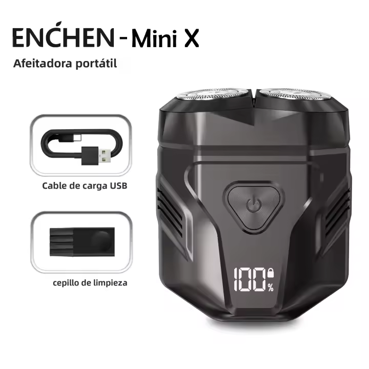 ENCHEN Mini X Afeitadora Eléctrica Para Hombres Cepillo De Barba Impermeable Con Carga Rápida Tipo-C Bloqueo De Seguridad Pantalla LED - 1