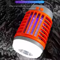 Lámpara Portátil LED Recargable Solar Con Repelente De Mosquitos Para Camping Luz Exterior USB Para Senderismo Pesca Correr Trabajo Emergencias - details 5