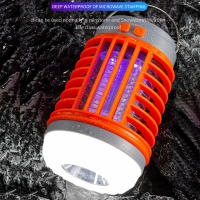 Lámpara Portátil LED Recargable Solar Con Repelente De Mosquitos Para Camping Luz Exterior USB Para Senderismo Pesca Correr Trabajo Emergencias - details 5