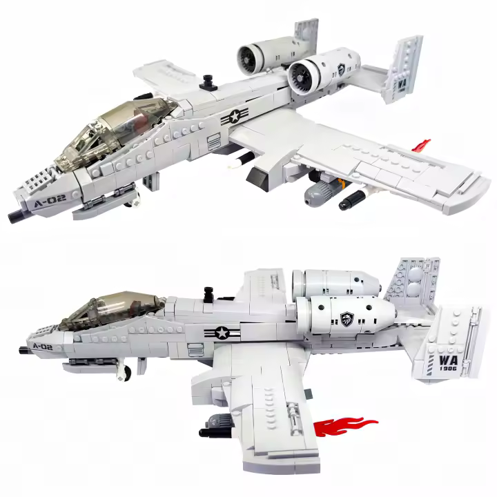 Bloques De Construcción De Avión A10 Warthog WW2 961PCS Kit De Modelos De Aviación Para Jóvenes Y Adultos Juguetes Educativos - 1