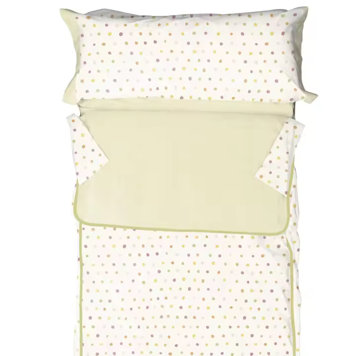 Saco Nórdico Infantil Nordisac Topos - Diseño Original Multicolor con Funda de Almohada | Fácil Lavado | 90/105cm - 1