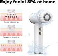 Cepillo de limpieza facial, KissDate 6 en 1, cepillo eléctrico para limpieza facial, recargable, IPX6, resistente al agua, exfoliante facial con 6 cabezales de cepillo, regalo para adolescentes, mujeres y hombres - details 5