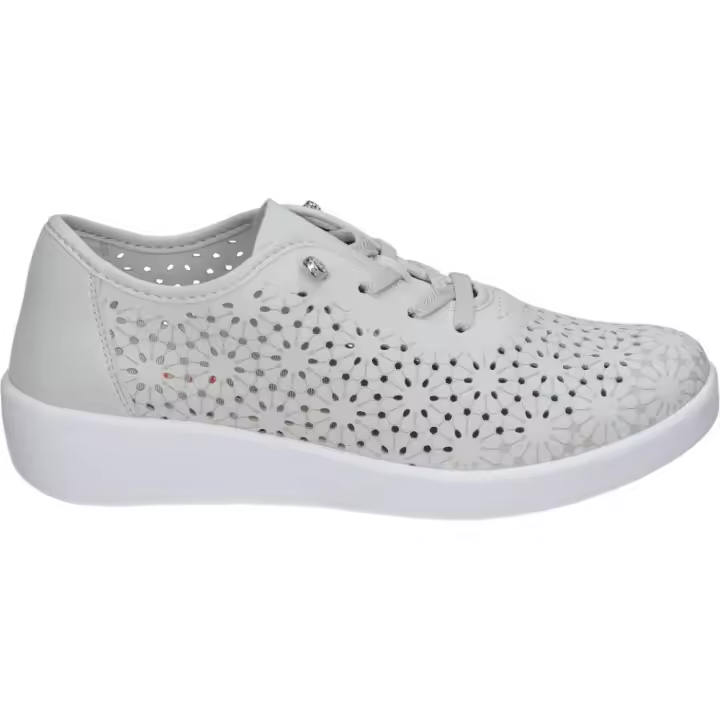 DOCTOR CUTILLAS | Zapatos con Cuña Doctor Cutillas para Mujer – Zapato Oxford en Color Blanco Hielo con Detalles – Zapato Slip On – Cuña Media – Cómodos y Versátiles – Estilosos – Modelo 38472 - 1