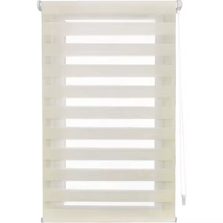 DECORBLIND  Estor Noche y Día SIN HERRAMIENTAS - Estor Enrollable Easy Fix SIN TALADRAR - Estor Anti-Deshilachado Fácil Limpieza - Estor Ventanas Noche y Día Enrollable - Estor Enrollable Tejido Doble Capa Mecanismo y Accesorios con Seguridad Infantil - 1