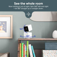 Cámara De Seguridad Wyze Cam Pan V3 1080P Visión Nocturna Audio Bidireccional Detección De Movimiento Monitoreo De Hogar Bebé Mascota Compatible Con Alexa - details 1