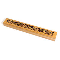 1PCS Contenedor De Incienso De Bambú Natural Con Placa De Descanso Caja De Madera Para Almacenamiento Y Combustión De Incienso - details 5