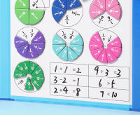 Puzles Magnéticos De Fracciones Para El Aprendizaje Matemático Montessori Juguete Educativo Divertido Ayuda Aritmética Cognitiva Para Niños - details 5