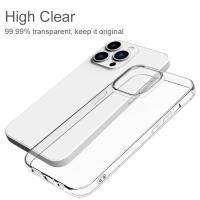 Funda Transparente De Silicona Suave Para iPhone 16 15 14 13 12 11 pro Max 16 plus 13 Mini XS Max X XR 16e Antigolpes Y Resistente Al Agua - details 4