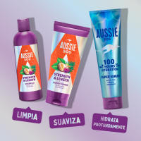 Aussie SOS Strength & Length Acondicionador Suaviza Y Fortalece El Pelo Largo, Débil Y Quebradizo. Nutre El Cabello Frágil Y Ayuda A Prevenir Las Puntas Abiertas Y Los Daños Del Peinado. Vegana.  6 unidades de200ml - details 0