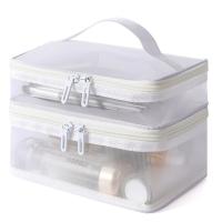 Bolso De Maquillaje Grande Para Viajes Resistente Al Agua Bolsa De Almacenamiento Para Mujer Estilo Casual Cierre De Cremallera - details 10