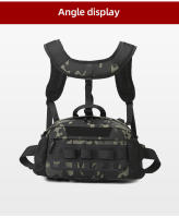 Chaleco Táctico Para Hombre Mochila Deportiva Grande Para Caza Pesca Y Camping Bolsa De Cintura Molle Multifuncional De Oxford - details 12