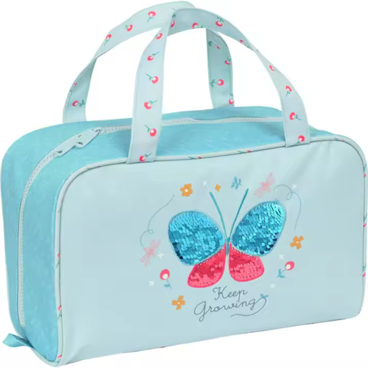 SAFTA - Neceser Rectangular Blackfit8 "Mariposa" - Neceser Espacioso- Duradero y Elegante- ideal para Accesorios Personales - Neceser Diseño Único y Licencia Oficial by SAFTA - Neceser Material Resistente y Duradero - 1