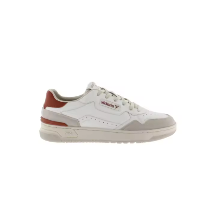 Victoria Shoes Victoria Zapatillas Retro Hombre Piel Sintética Rojo y Gris - 1