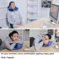 Almohada De Viaje En Forma De U Para Avión Inflable Almohada De Cuello Cómoda Para Dormir En Casa Y Oficina Uso Doméstico Y De Viaje - details 5