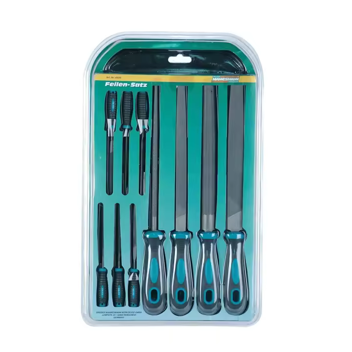 MANNESMANN M61015 - Juego de 10 limas planas, triangular, sobre, semicircular MANNESMANN - 1