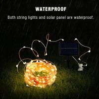 Luz De Fairy Solar LED Para Navidad Y Bodas 32M 22M 7M Con 300/200 LED En Hilo De Cobre Decoración De Navidad Y Fiesta Luz Solar IP65 Impermeable - details 2