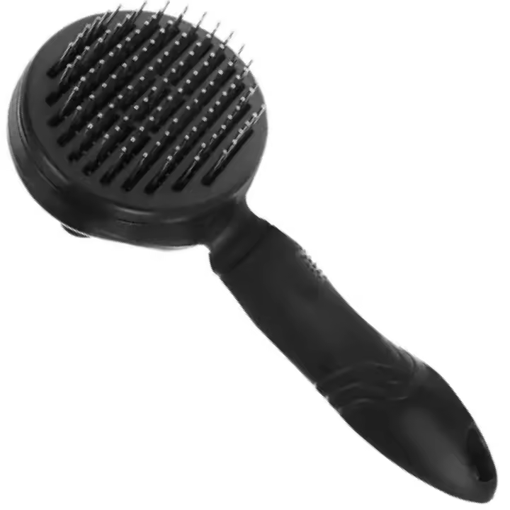 BRICOGAMO Cepillo Autolimpieza Perro y Gato Negro 18x9.5x5cm 119g - Mascotas - 1