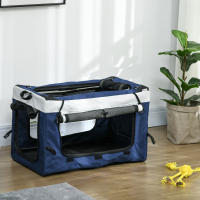PawHut Carrito para Perros Cochecito para Perros Plegable con Vagón Desmontable 4 Puertas con Cremallera 2 Correas de Seguridad 2 Correa de Transporte y Cojín - details 7