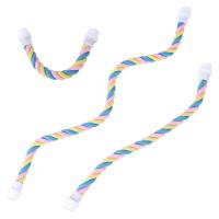 Juguete Para Pájaros Colgante De Algodón Y Correa Colorido Percha Para Masticar Juguete De Cazuela De Aves Juguete De Escalada Para Pájaros - details 5