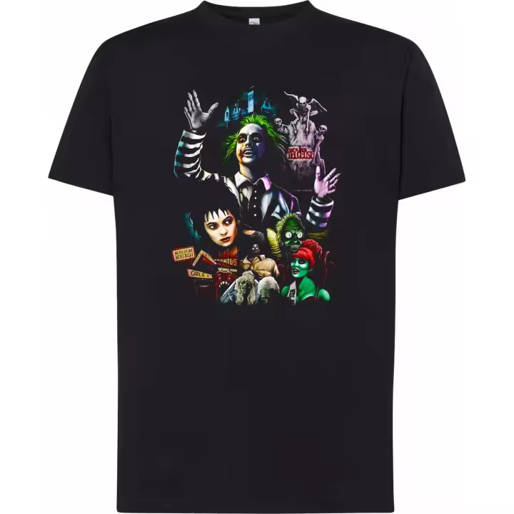 Camiseta Bettlejuice - Bitelchus - | Algodón | Manga Corta y Manga Larga - Tejido tubular, sin costuras laterales. - Punto liso - 1