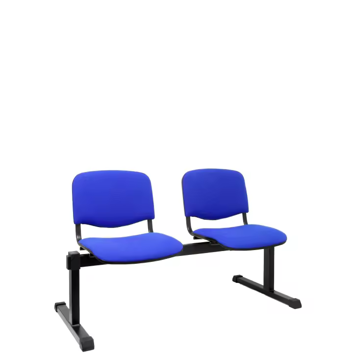 Piqueras Y Crespo Bancada Alcaraz 2 Plazas Negro y Azul Ergonómica - 1