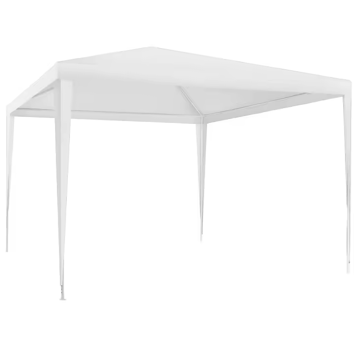 TECTAKE - Pabellón 3x3 m FARAH resistente al agua y sistema de ensamblaje, Pabellón compacto, versátil en un sistema de montaje rápido y simple, Estructura de acero resistente con revestimiento en polvo, Material de lona resistente al agua con protección - 1