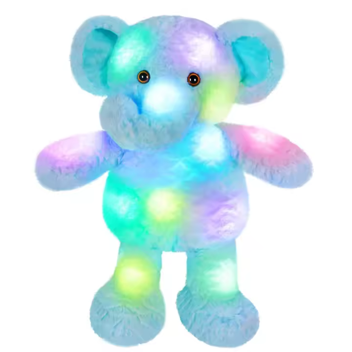 Muñeco De Peluche LED Rosa De 38cm Juguete Luminoso Musical Cojín De Terciopelo Conejo Cantante Regalo De Pascua Para Niñas Animal De Fondo - 1